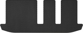 Акція на Суцільний килимок третього ряду EVAtech для Nissan Pathfinder (R52) 2014 1 шт Чорний від Rozetka