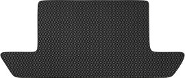 Акція на Суцільний килимок третього ряду EVAtech для Tesla Model X 7 seats 2015 1 шт Чорний від Rozetka