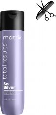 Акція на Професійний шампунь Matrix Total Results So Silver для нейтралізації пожовтіння фарбованого у відтінки блонд волосся 300 мл від Rozetka