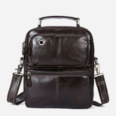 Акція на Чоловіча шкіряна сумка-планшет Vintage leather-14748 Коричнева від Rozetka
