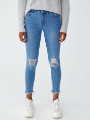 Акція на Джинси Skinny жіночі Pull & Bear XAZ190117RJTA 40 Світло-сині від Rozetka