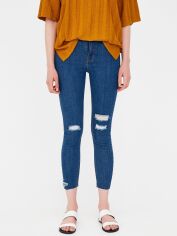 Акція на Джинси Skinny жіночі Pull & Bear XAZ190119NBPH 42 Темно-сині від Rozetka