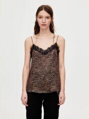 Акція на Топ жіночий Pull & Bear XAZ234633JTPB S Чорний з бежевим від Rozetka