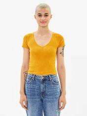 Акція на Топ жіночий Bershka XAZ237766DMLM S Гірчичний від Rozetka