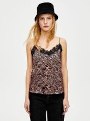 Акція на Топ жіночий Pull & Bear XAZ260537PINW XS Рожевий з чорним від Rozetka