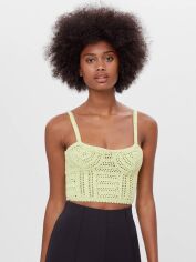 Акція на Топ жіночий Bershka XAZ262928OXRH XS Салатовий від Rozetka