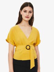 Акція на Топ жіночий Bershka XAZ237676TPAE XS Жовтий від Rozetka