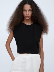 Акція на Топ жіночий Zara XAZ265337JJKW M Чорний від Rozetka