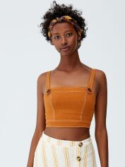 Акція на Топ жіночий Pull & Bear XAZ192875TGHH M Коричневий від Rozetka
