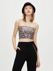 Акція на Топ жіночий Pull & Bear XAZ234258VMZU S Леопардовий від Rozetka