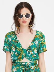 Акція на Топ жіночий Pull & Bear XAZ234482HUXM S Зелений від Rozetka