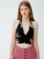 Акція на Топ жіночий Pull & Bear XAZ234995YCKS S Чорний від Rozetka