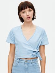Акція на Топ жіночий Pull & Bear XAZ238272TVZT M Блакитний від Rozetka