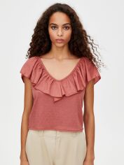 Акція на Топ жіночий Pull & Bear XAZ278691LPWH XL Блідо-коричневий від Rozetka