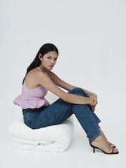Акція на Топ жіночий Zara XAZ281487YJZQ S Рожевий від Rozetka