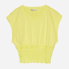Акція на Топ жіночий Zara XAZ281816OFDD L Жовтий від Rozetka