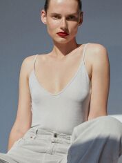 Акція на Топ жіночий Zara XAZ281893HCKD L Сірий від Rozetka