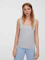 Акція на Топ жіночий Pull & Bear XAZ295473SHIG L Сірий від Rozetka
