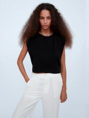 Акція на Топ жіночий Zara XAZ265337JJKW L Чорний від Rozetka