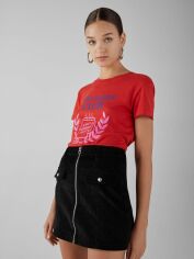 Акція на Футболка Bershka XAZ196222RHUX S Червона від Rozetka