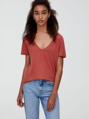 Акція на Футболка Pull & Bear XAZ260655WLHV S Цегляна від Rozetka