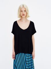 Акція на Футболка Pull & Bear XAZ237813XTHA S Чорна від Rozetka