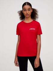 Акція на Футболка Pull & Bear XAZ295642SSGK XS Червона від Rozetka