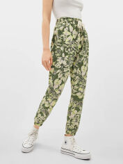 Акція на Штани жіночі Bershka XAZ238245WMSJ XS Зелені від Rozetka