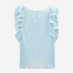 Акція на Блузка жіноча Zara XAZ281522PVLQ M Блакитна від Rozetka