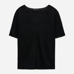 Акція на Блузка жіноча Zara XAZ281468UZLE S Чорна від Rozetka