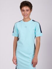 Акция на Сукня-футболка міні літня жіноча Evoids 552109-400 M Синя от Rozetka