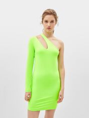 Акція на Плаття коротке літнє жіноче Bershka XAZ235455QYIW M Салатове від Rozetka