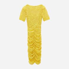 Акція на Плаття-футболка міді літнє жіноче Zara XAZ265147CIYR L Жовте від Rozetka