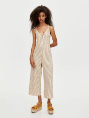 Акція на Комбінезон жіночий Pull & Bear XAZ260584MEKX S Бежевий у смужку від Rozetka