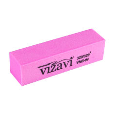 Акция на Баф для нігтів Vizavi Professional VNB-04 320/320 гритів, рожевий от Eva