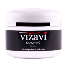 Акція на Гель-фарба для стемпінгу Vizavi Professional Stamping Gel VGS-01 чорний, 5 мл від Eva