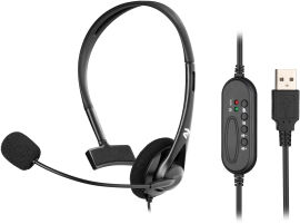 Акція на Навушники 2E CH11 Mono USB (2E-CH11MU) від Rozetka