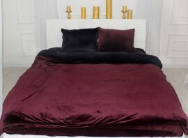 Акция на Комплект постільної білизни MirSon Велюр Winter Frost 28-0007 + 28-0002 Poinsettia Velvet 110х140 от Rozetka