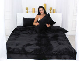 Акция на Підковдра MirSon Велюр Winter Frost 28-0007 Black Velvet 175х210 от Rozetka