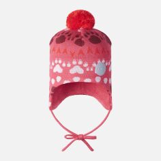 Акция на Дитяча шапка демісезонна в'язана на зав'язках з помпоном для дівчинки Reima Tassutus 518602-3531 46 см от Rozetka
