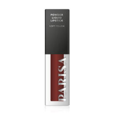 Акція на Рідка помада для губ Parisa Cosmetics Powder Liquid Lipstick Soft Touch LG-112 з пудровим ефектом, 06 Burgundy, 4.5 мл від Eva
