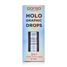 Акція на Голографічні краплі Parisa Cosmetics Holographic Drops HD-01, 5 мл від Eva