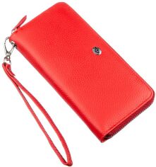 Акція на Шкіряний гаманець ST Leather Accessories 18931 Червоний від Rozetka