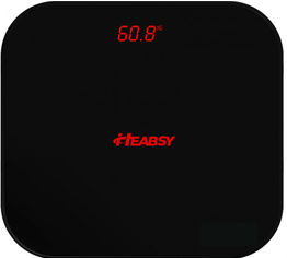 Акция на Весы напольные HEABSY ReStart B20E-LED Black от Rozetka UA