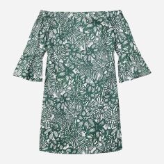 Акція на Сукня коротка літня жіноча H&M 0619636 34 Темно-зелена від Rozetka