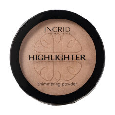 Акция на Компактний хайлайтер для обличчя Ingrid Cosmetics HD Beauty Innovation Shimmer Powder, 25 г от Eva