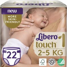 Акция на Подгузник детский Libero Touch 1 22шт от MOYO