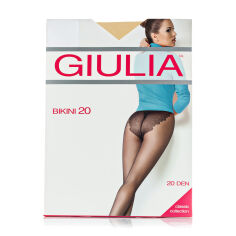 Акція на Колготки жіночі Giulia Bikini з ажурними трусиками, 20 DEN, Diano, розмір 5 від Eva