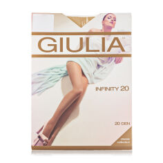 Акция на Колготки жіночі Giulia Infinity класичні, без шортиків, 20 DEN, Daino, розмір 5 от Eva