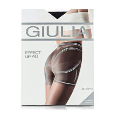 Акція на Класичні колготки жіночі Giulia Effect Up з моделювальними шортиками, 40 DEN, Nero, розмір 2 від Eva